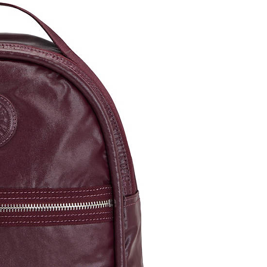 Kipling Kae Classic Metallic Rygsække Bordeaux | DK 1586BE